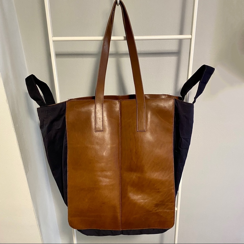 Marni x H&M Large Tote Bag - Leather+Cotton Unisex